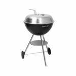 Martinsen 1400 Charcoal Kettle Barbecue with Thermometer, Storage Shelf and Wheels