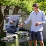 Combo Enosign 80 Gas Plancha with Trolley - Navy Blue - Image 6