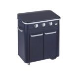 Combo Enosign 80 Gas Plancha with Trolley - Navy Blue