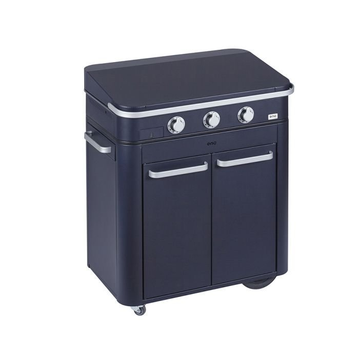57038358-2_plancha_combo_enosign_80_bleu_navy_eno_200.jpg Combo Enosign 80 Gas Plancha with Trolley - Navy Blue - Image 1