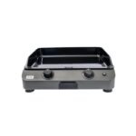 Fusion 60 Two-Burner Gas Plancha in Galvanised Steel, Cargo Grey
