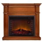 Duluth Forge Full-Size Electric Fireplace with Mantel, 1,350 W, Apple Spice Finish (EL1350-3-AS)