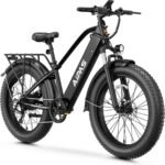 LEONX Aipas M2 Xterrain All-Terrain Electric Bike, 1500W Motor, 26" Fat Tyres, Matte Black