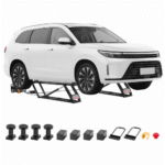 7,000 lb Adjustable Car Lift with Remote Control for Home Garages