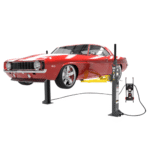 MaxJax M7K Portable Two-Post Car Lift, 7,000 lb Capacity, Low-Profile Mid-Rise