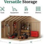 Little Cottage Co. 10 x 12 ft Value Workshop Wood Shed DIY Kit - Image 5