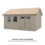 Scarsdale 12 ft x 16 ft Wood Storage Shed, LP SmartSide Engineered Timber - Image 3