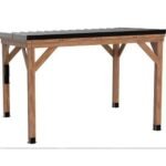 Backyard Discovery Arcadia 12 ft x 9.5 ft Cedar Slope-Roof Gazebo with USB PowerPort
