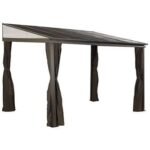 Sojag Portland No. 53 10 x 12 ft Wall Gazebo with Steel Roof