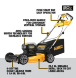 21.5 in 40 V Cordless Self-Propelled Mower 6-Piece Garden Tool Combo Kit - Image 3