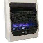Lost River Reconditioned Dual-Fuel Ventless Blue Flame Gas Heater, 20,000 BTU, Thermostat