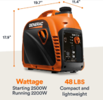 Generac 8251 GP2500i-2 Inverter Generator 2,500 W with COSense CO Sensing - Image 10