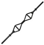 TGrip Pro Series Single Handle Olympic Barbell with Solid Sleeves and Multi-Grip Training Kit