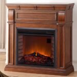 Duluth Forge Full-Size Electric Fireplace with Remote, 1,350 W, Auburn Cherry Finish - Image 2