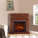 Duluth Forge Full-Size Electric Fireplace with Remote, 1,350 W, Auburn Cherry Finish - Image 4