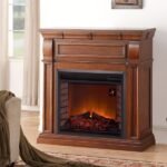 Duluth Forge Full-Size Electric Fireplace with Remote, 1,350 W, Auburn Cherry Finish - Image 5