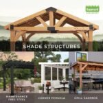 Backyard Discovery Arlington 12 ft x 12 ft Solid Cedar Wood Patio Gazebo - Image 3