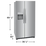 Frigidaire 36-Inch Side-by-Side Refrigerator with EvenTemp Cooling - Image 4